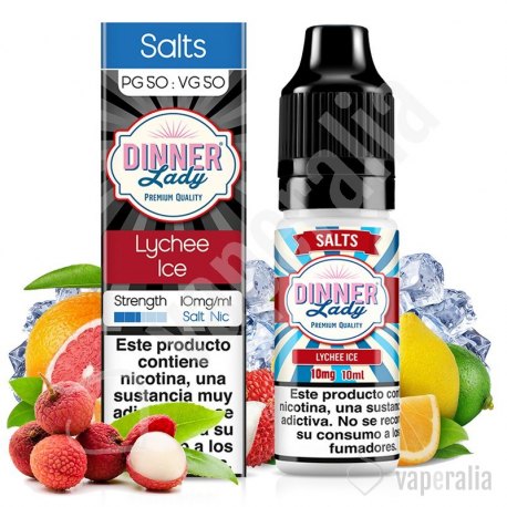 Lychee Ice 10ml - Dinner Lady Salts