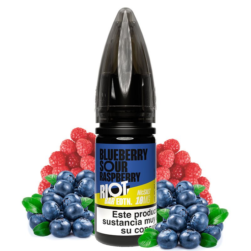 Blueberry Sour Raspberry 10ml - Riot Squad Bar EDTN Salt