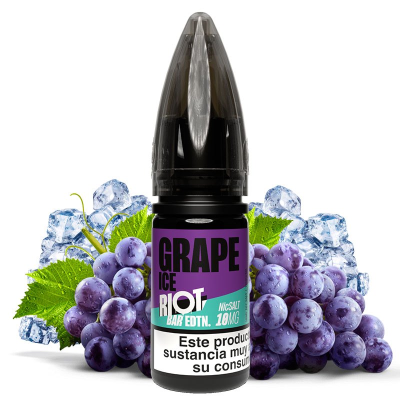 Grape Ice 10ml - Riot Squad Bar EDTN Salt