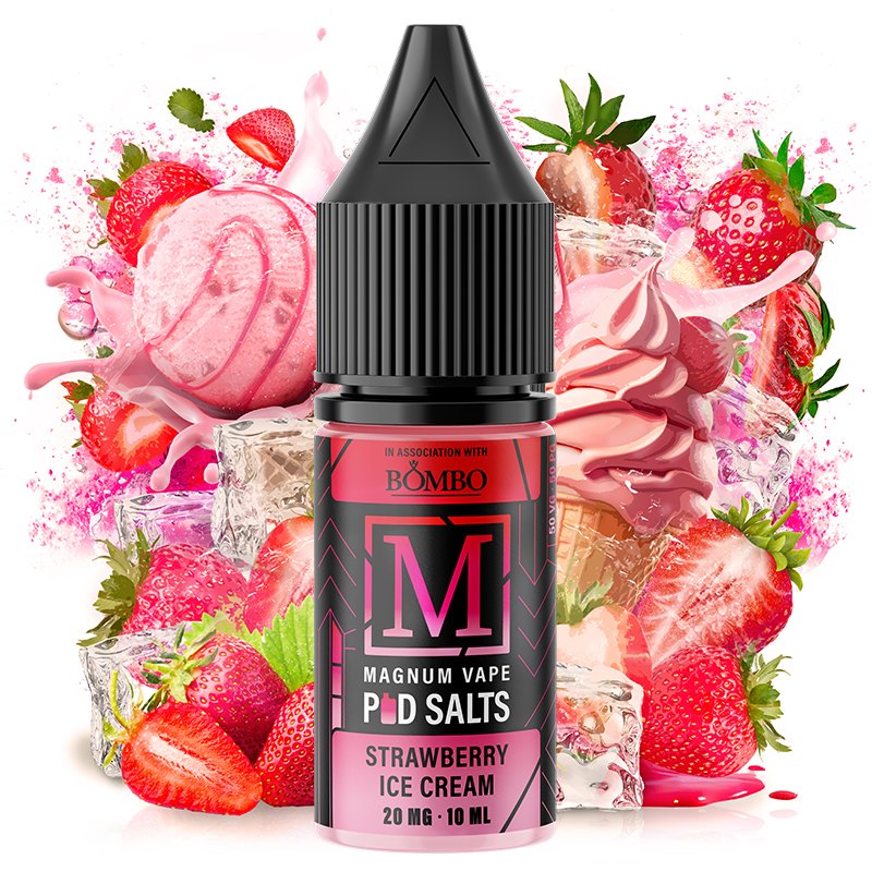 Strawberry Ice Cream 10ml - Magnum Vape Pod Salts